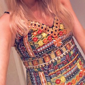 Alice and Olivia beaded cocktail dress.